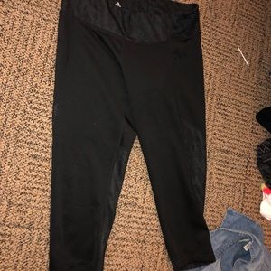 Black adidas workout pants